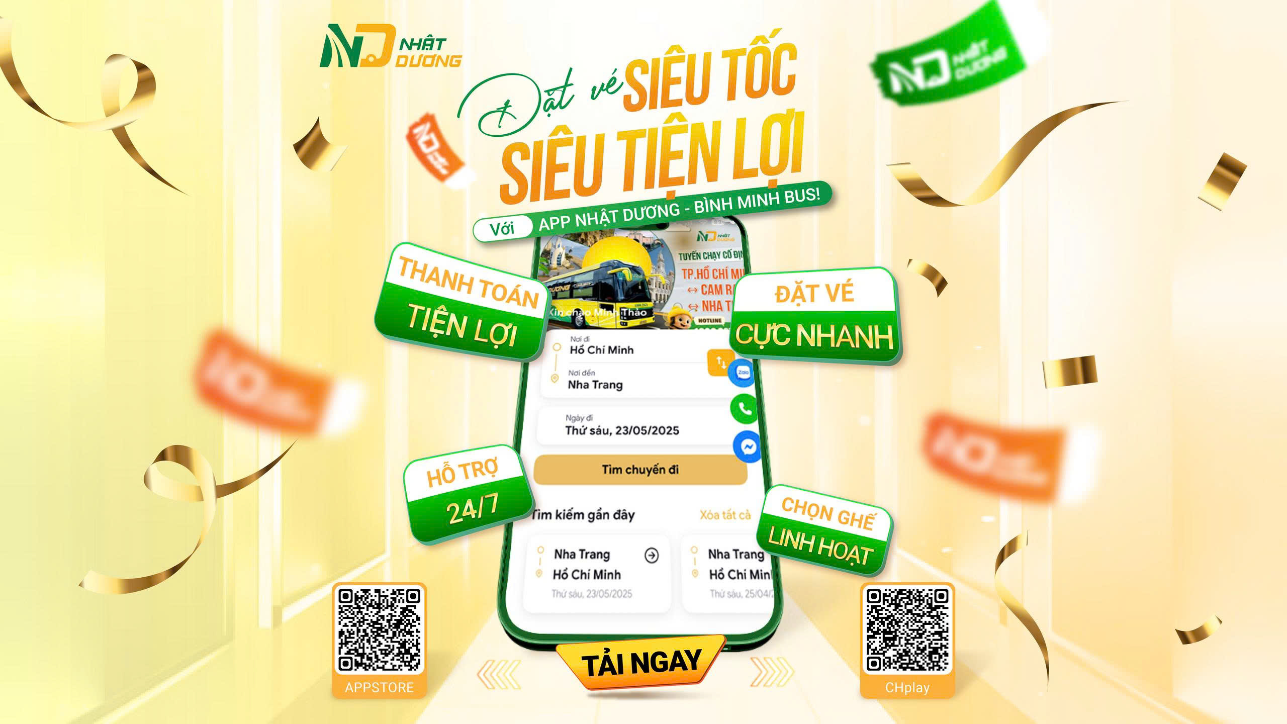 Đặt Vé Xe Nhật Dương – Bình Minh Bus | Nhanh chóng – Tiện lợi