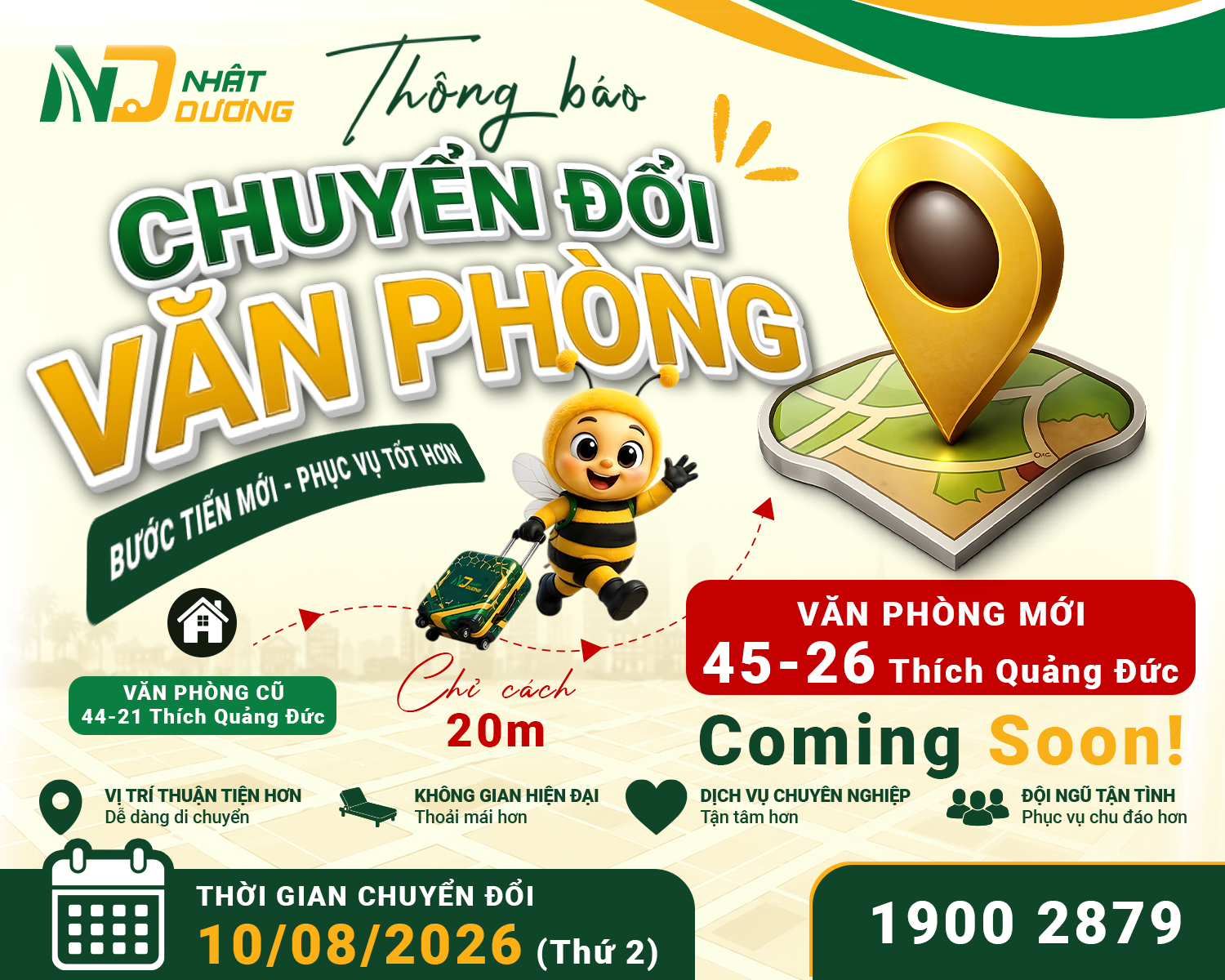 [THÔNG BÁO] THAY ĐỔI ĐỊA CHỈ NHÀ XE NHẬT DƯƠNG TẠI NHA TRANG TỪ NGÀY 10/08/2026